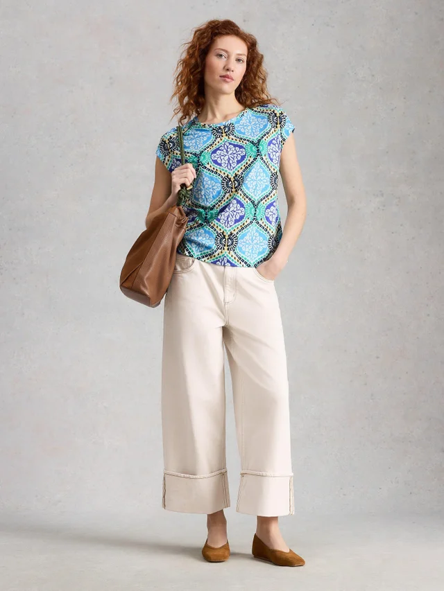 Leinen-T-Shirt Rowan