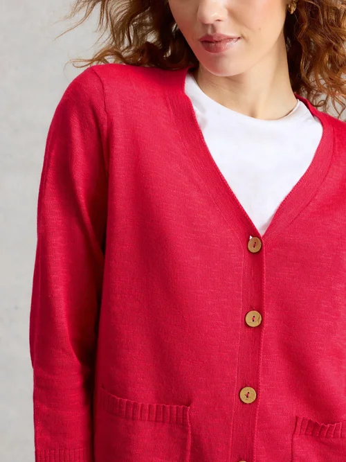 Cardigan Nova aus Leinenmischung - Dk Pink - 48 Bild 3