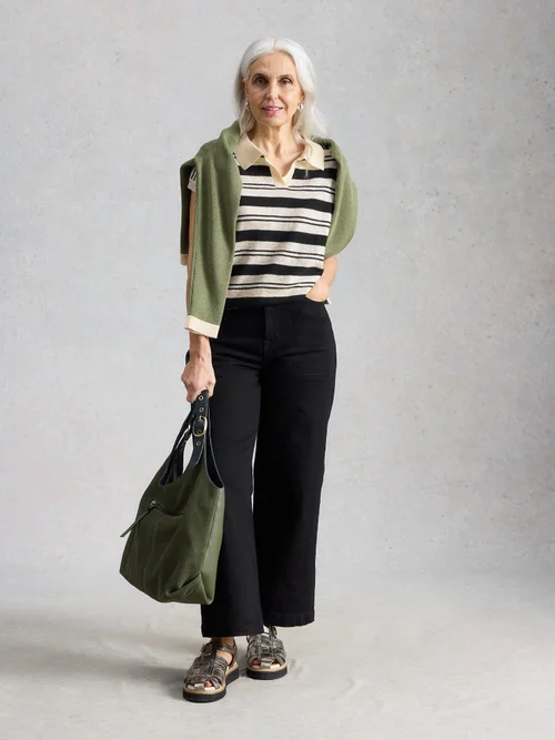 Gestreiftes Polotop Ginni - Ivory Mlt - 46 Bild 2