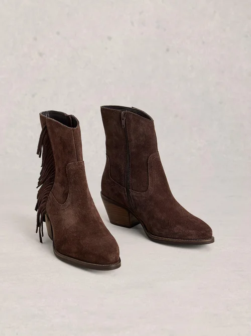 Fransenstiefeletten Cherry - Dk Brown - 41 Bild 2