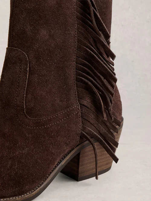 Fransenstiefeletten Cherry - Dk Brown - 41 Bild 3