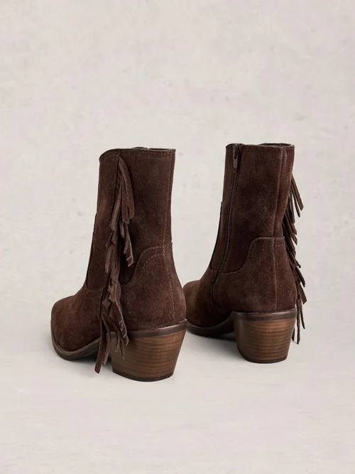 Fransenstiefeletten Cherry - Dk Brown - 41 Bild 4