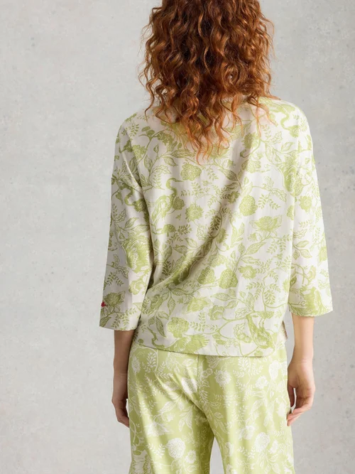 Bedrucktes Pyjamatop Maya - Green Pr - XL Bild 4