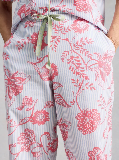 Leichte Pyjamahose Nina - Blue Pr - XL/R Bild 3