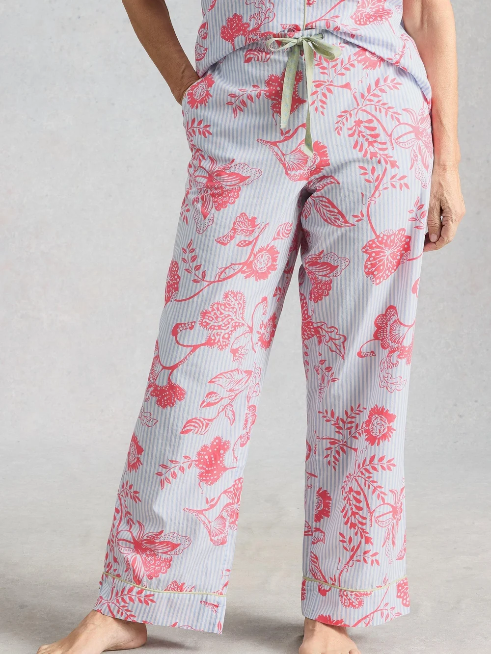 Leichte Pyjamahose Nina - Blue Pr - XXXL/S Bild 1