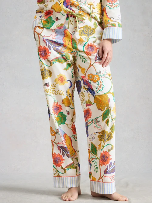 Leichte Pyjamahose Nina - Ivory Pr - XXXL/S Bild 1