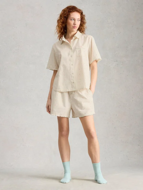 Pyjamashorts Nelly - Ivory Mlt - XL Bild 2