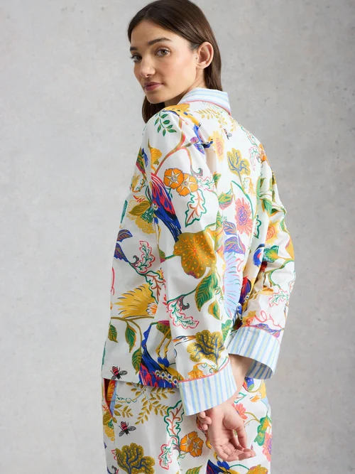 Leichtes Pyjamashirt Nina - Ivory Pr - XL Bild 4