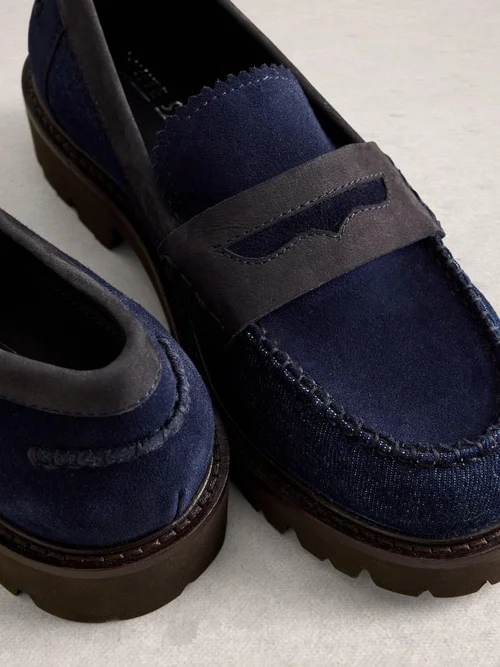 Loafer Laura mit Plateausohlen - Dk Denim - 41 Bild 3