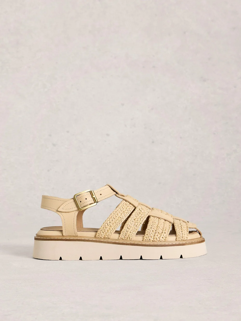 Riemensandalen mit Profilsohle - Lgt Nat - 40 Bild 1