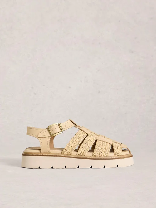 Riemensandalen mit Profilsohle - Lgt Nat - 41 Bild 1