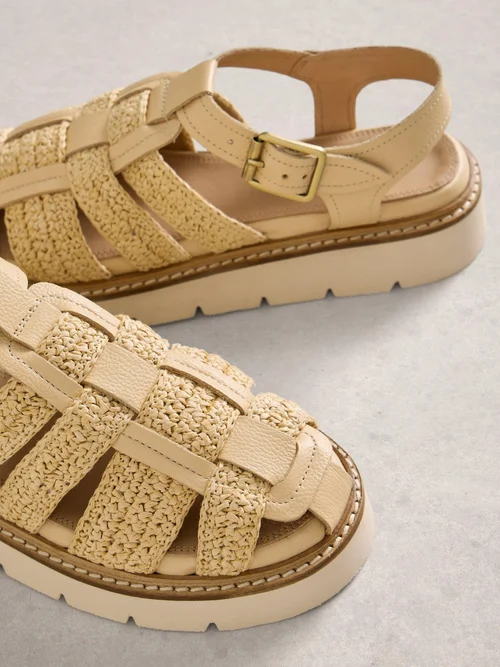 Riemensandalen mit Profilsohle - Lgt Nat - 40 Bild 3