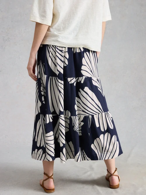 Maxirock Marissa aus Jersey - Navy Multi - 52/R Bild 4