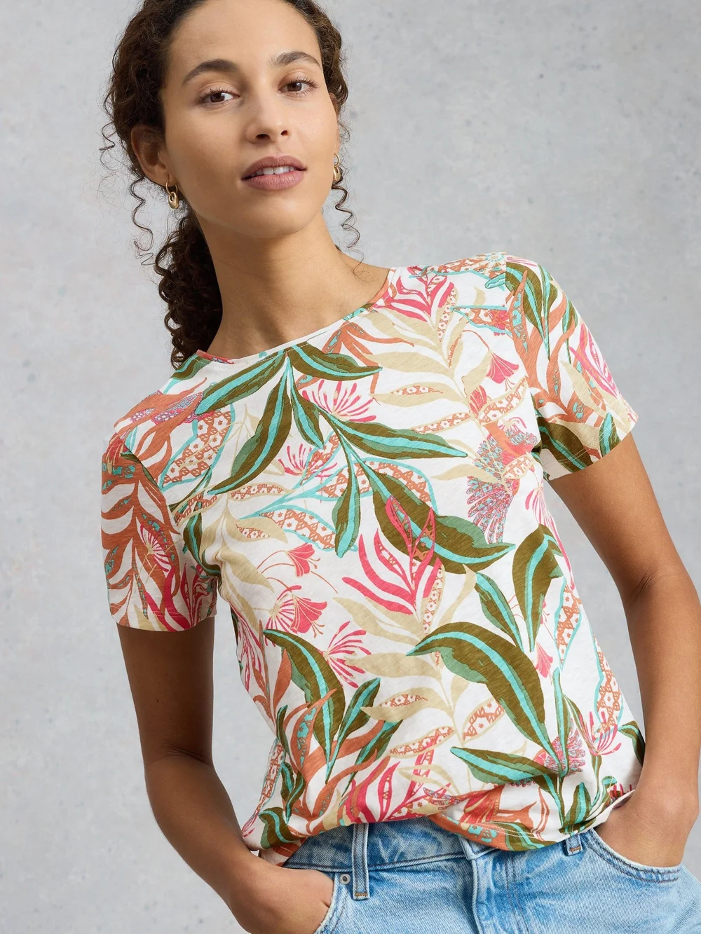 T-Shirt Abbie - Ivory Pr - 52 Bild 1