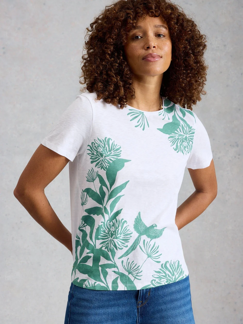 T-Shirt Abbie - White Mlt - 52 Bild 1