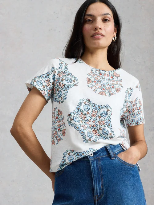 T-Shirt Abbie - White Pr - 52 Bild 1