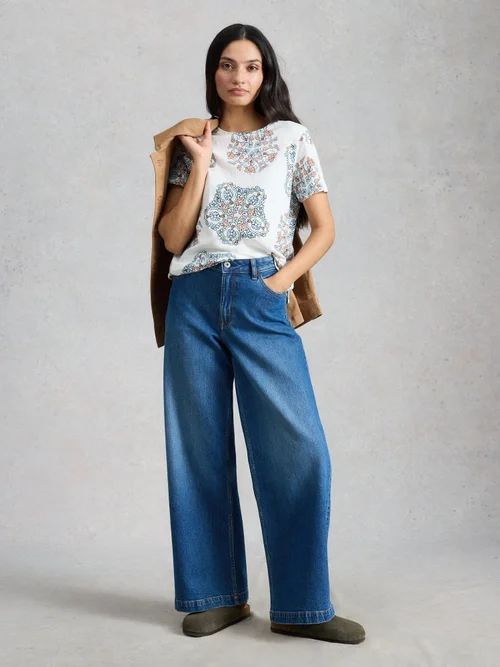 T-Shirt Abbie - White Pr - 46 Bild 2