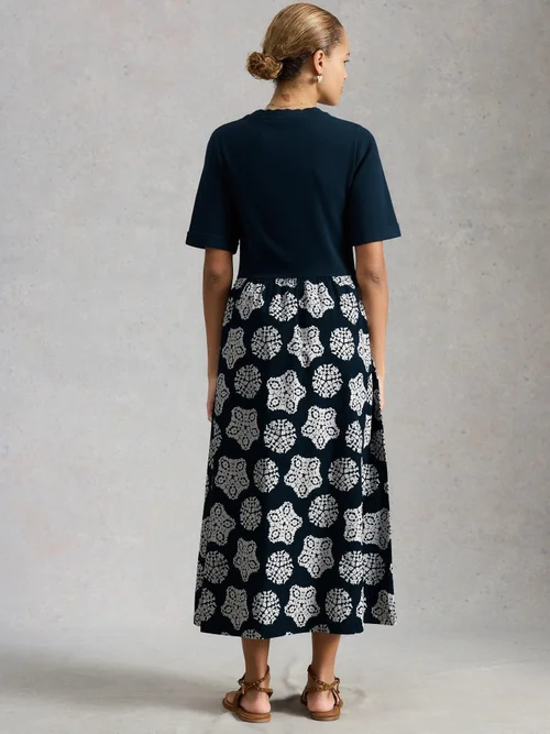 Kleid Shay aus Jerseymix - Navy Multi - 52/R Bild 4