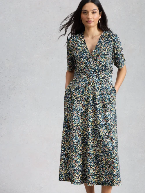 Jerseykleid Megan - Navy Multi - 52/R Bild 3