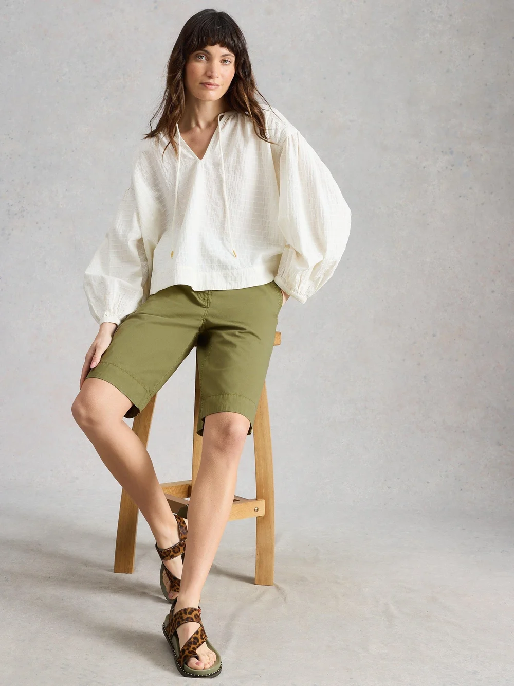 Chinoshorts Heidi - Khaki Grn - 50/R Bild 1