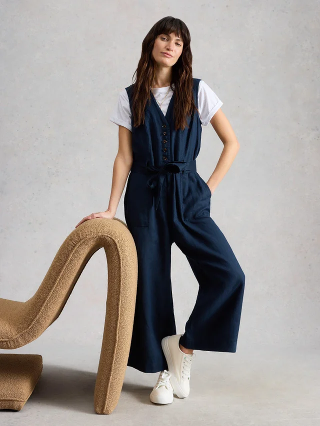 Leinen-Jumpsuit Betty