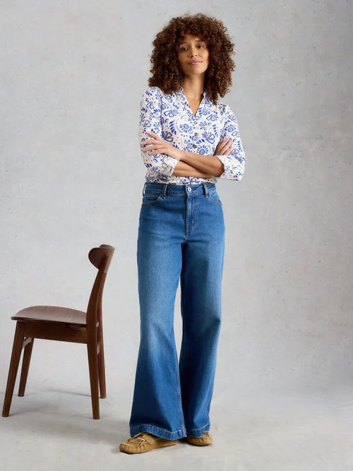 Jerseybluse Annie - White Pr - 52 Bild 2