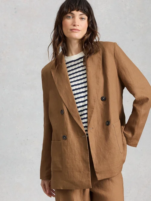 Leinenblazer Sasha - Mid Tan - 52 Bild 3