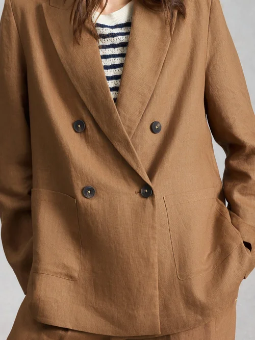 Leinenblazer Sasha - Mid Tan - 52 Bild 1