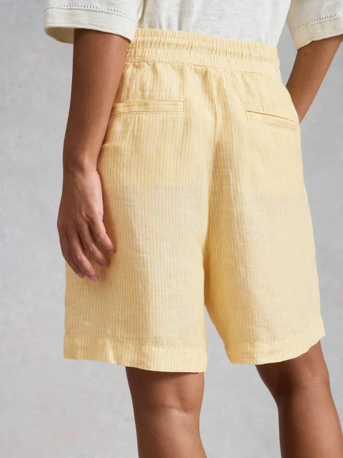 Leinen-Shorts Belle - Yellow Mlt - 46 Bild 4