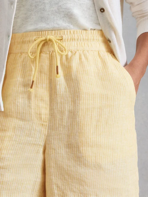 Leinen-Shorts Belle - Yellow Mlt - 46 Bild 3