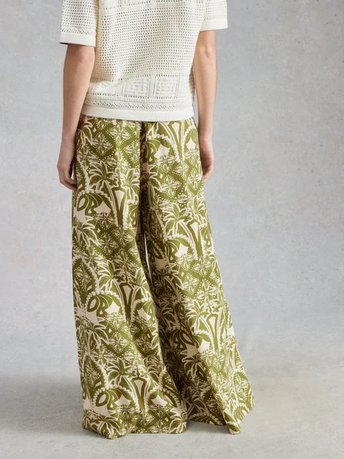 Hose Poppy aus Leinenmischung - Green Pr - 48/R Bild 4