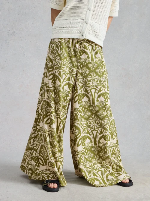 Hose Poppy aus Leinenmischung - Green Pr - 48/R Bild 3