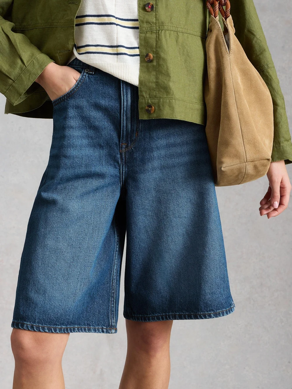 Ausgestellte Bermuda Jodi - Mid Denim - 46/R Bild 1