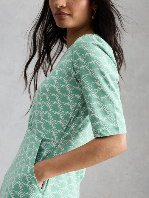 Jerseykleid Olivia - Teal Pr - 50/R Bild 3