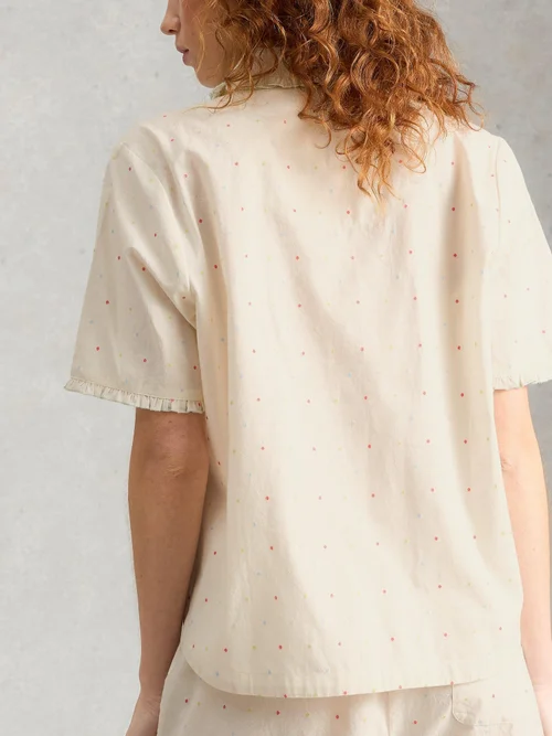 Pyjamatop Nelly mit kurzem Arm - Ivory Mlt - XXXL Bild 4