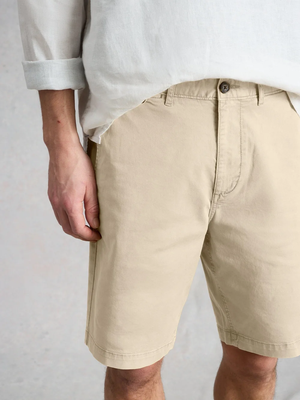 Chinoshorts Sutton aus Bio-Baumwolle - Nat White - 40/R Bild 1