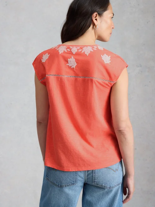 Florales Top Fliss - Coral Mlt - 52 Bild 4