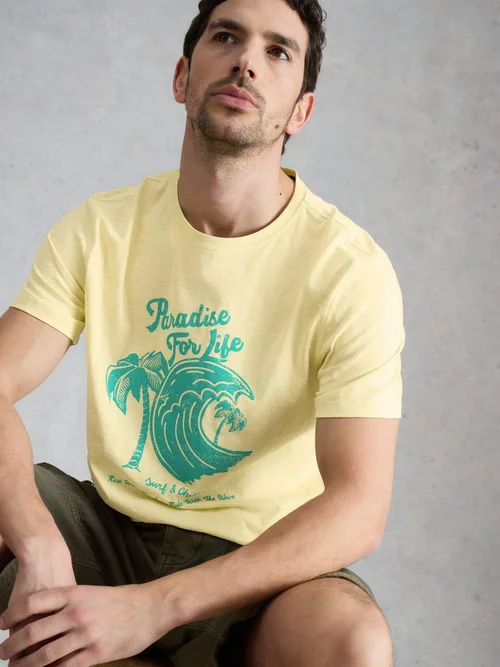 T-shirt graphique Abersoch Paradise - Yellow Pr - XL/R Bild 1