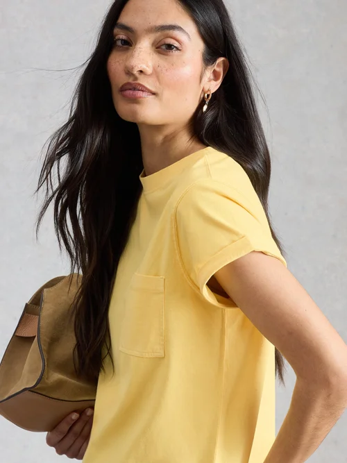 T-Shirt Gina - Lgt Yellow - 52 Bild 3