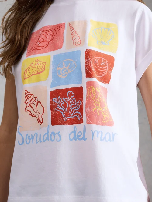 Grafik-T-Shirt Gina - Ivory Pr - 52 Bild 3
