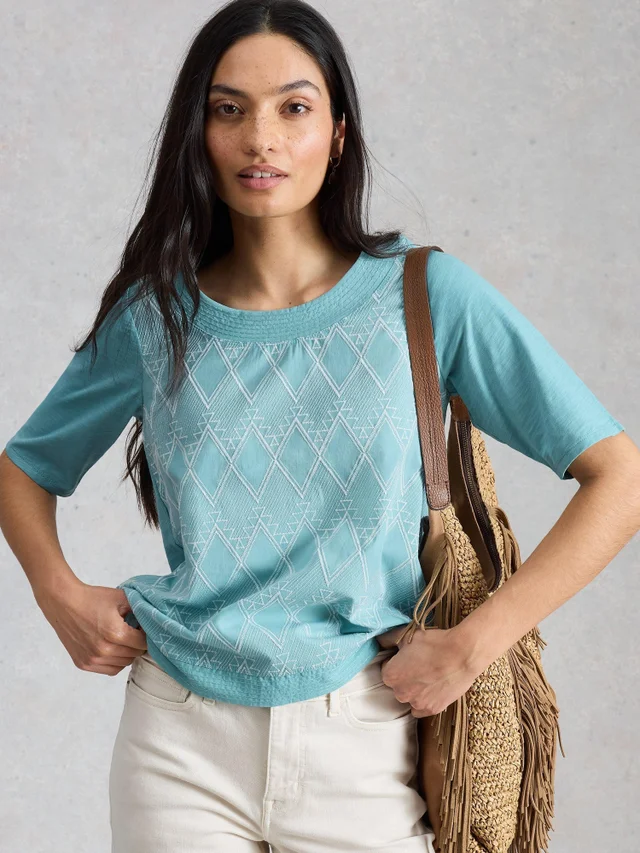 Besticktes Top Weaver