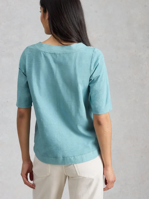 Besticktes Top Weaver - Teal Mlt - 52 Bild 4