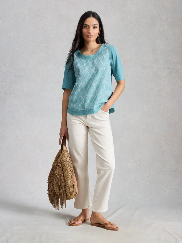 Besticktes Top Weaver