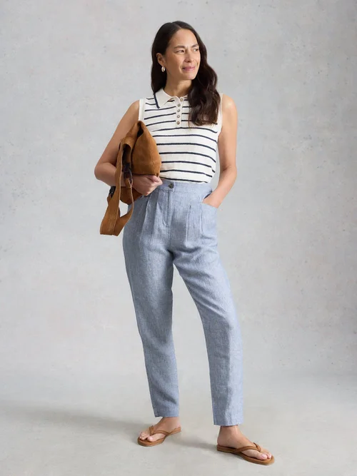 Leinenhose Rowena - Chamb Blue - 52/R Bild 1
