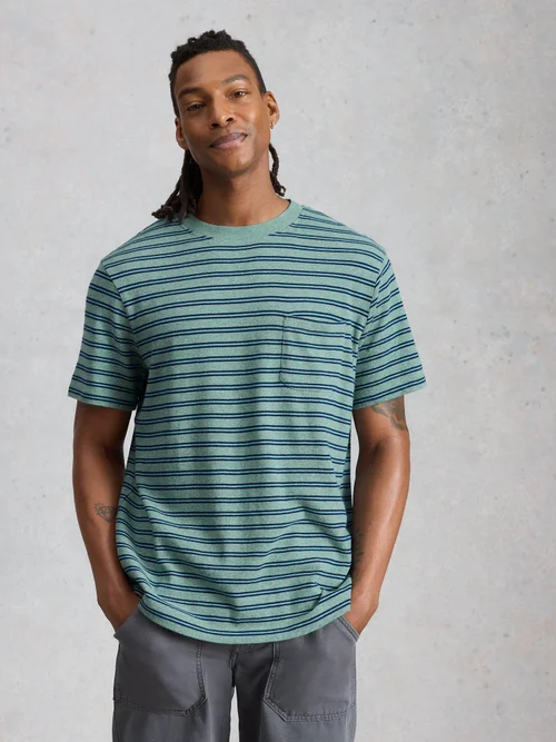 Gestreiftes T-Shirt Horsham - Blue Mlt - XXXL Bild 3