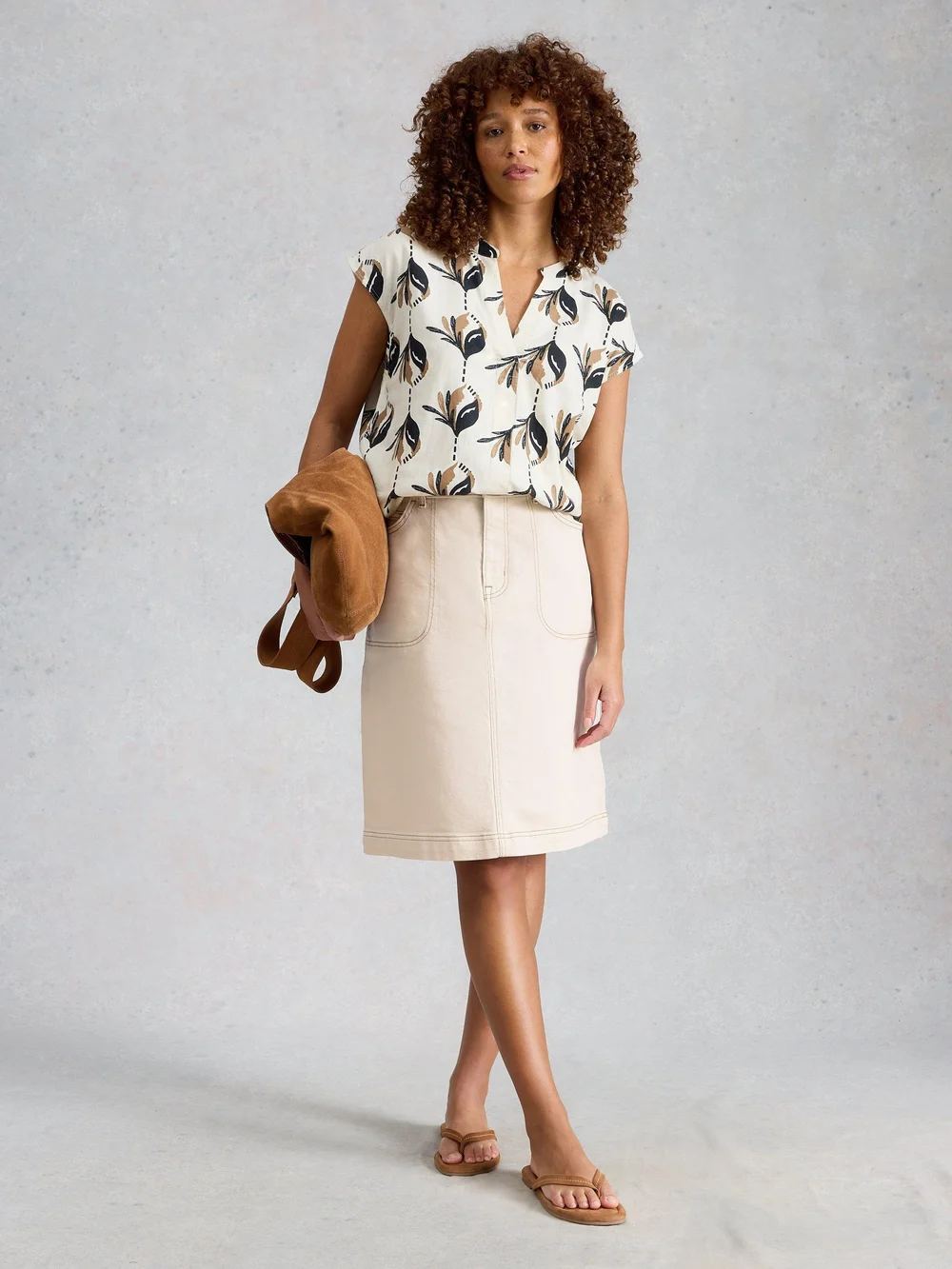 Jeansrock Tia - Nat White - 52/R Bild 1