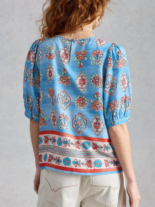 Top Alexa mit Muschelprint - Blue Pr - 52 Bild 4