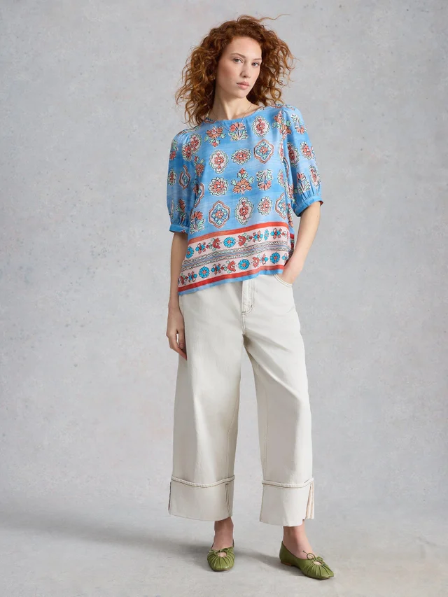 Top Alexa mit Muschelprint