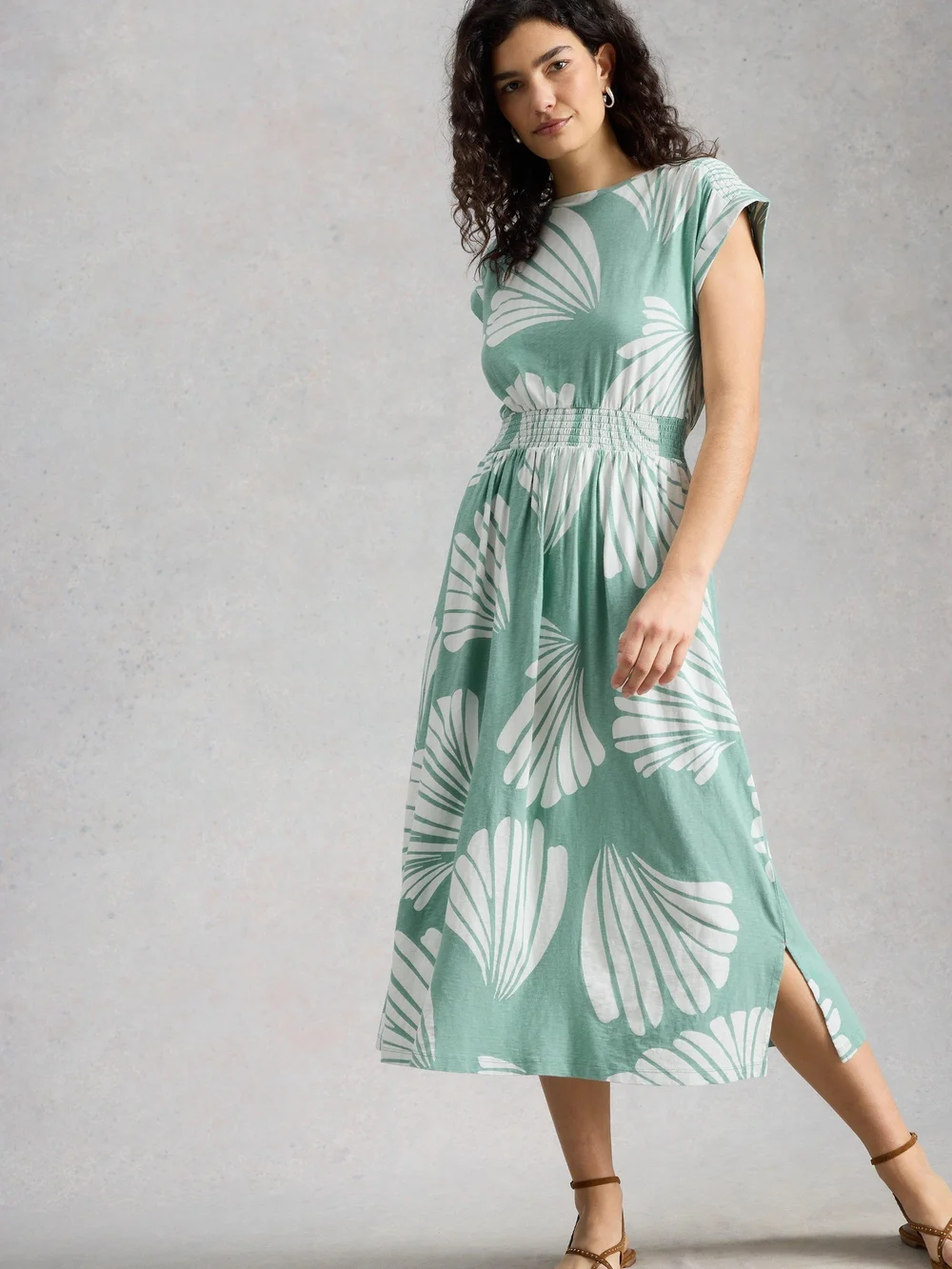 Jerseykleid Mina - Teal Pr - 52/R Bild 1