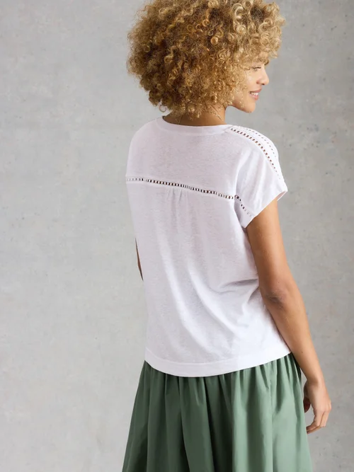 T-Shirt Ella mit Lochspitze - Bril White - 52 Bild 4